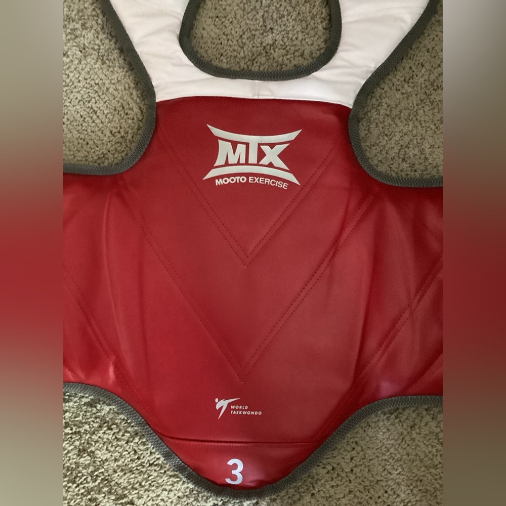 MTX Mooto Taekwondo Sparring Gear Chest Protector - double sided